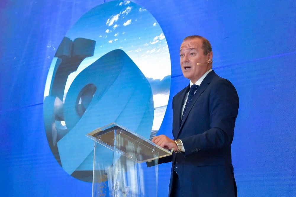 Augusto Hidalgo, en el Foro de Prensa Ibérica en Canarias