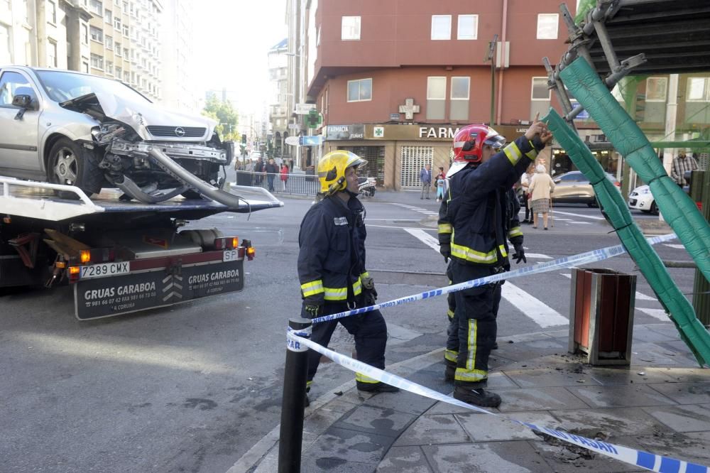 Accidente en la avenida de Oza