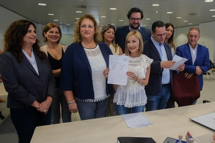 Las Palmas de Gran Canaria. La presidenta del PP de Canarias, Australia Navarro, registra las candidaturas de su partido al Congreso y el Senado por la provincia de Las Palmas para las elecciones generales del 10 de noviembre.  | 07/10/2019 | Fotógrafo: José Carlos Guerra