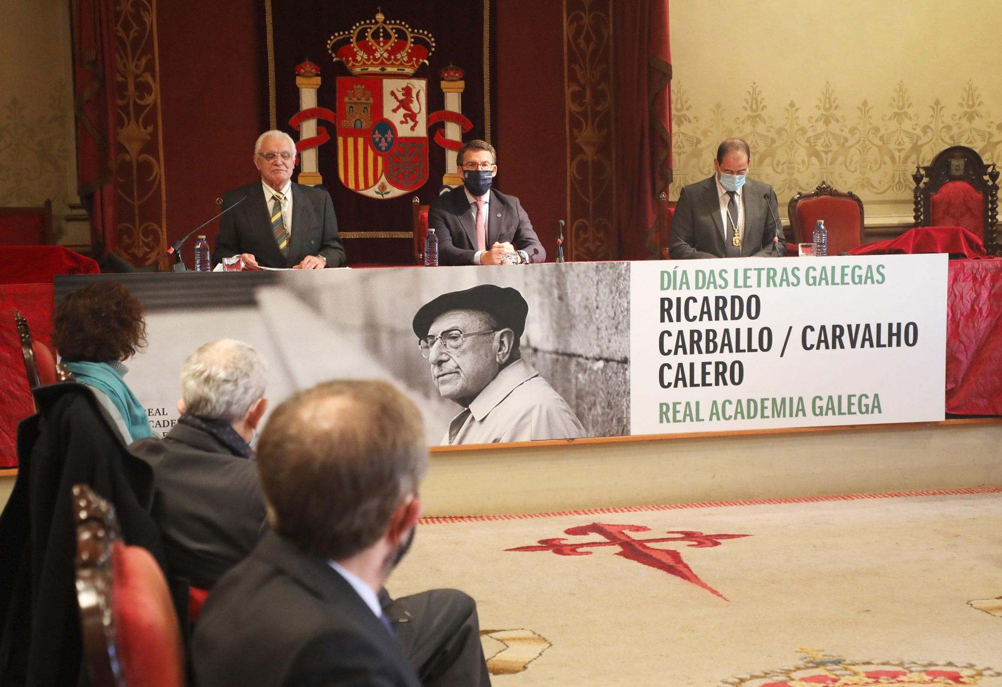 A RAG reivindica o uso do galego "en todas as materias" da educación no pleno de homenaxe a Carvalho Calero