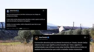 Rueda, Pontón y Besteiro trasladan su solidaridad con las víctimas del accidente de Toledo: "Galicia, y sus medios, están a su disposición"
