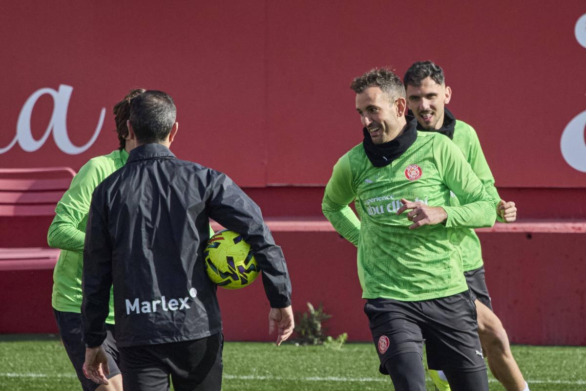 L'entrenament del Girona d'aquest diumenge, en imatges