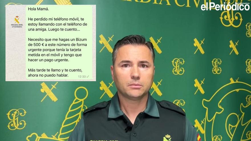 VÍDEO | Aviso de la Guardia Civil de Cáceres: Qué hacer ante la última estafa por SMS
