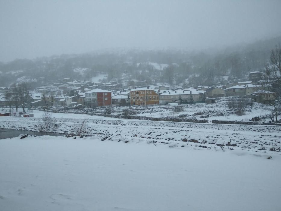 La nieve "oculta" Porto de Sanabria