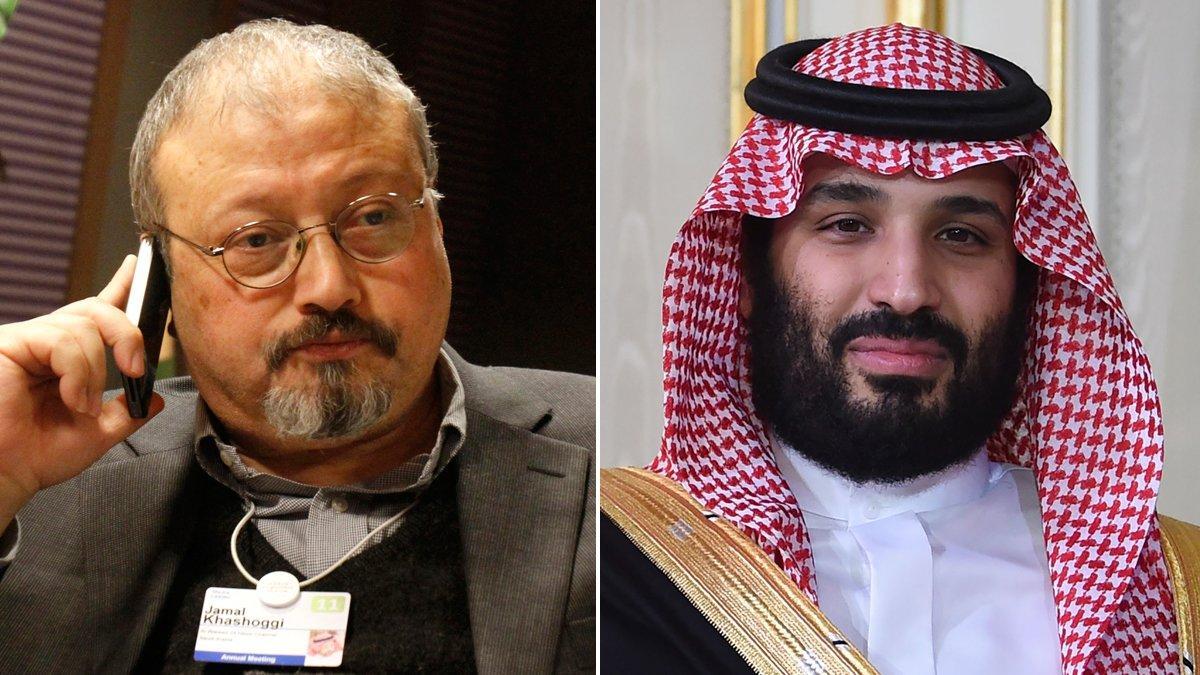 Jamal Khashoggi y Bin Salman