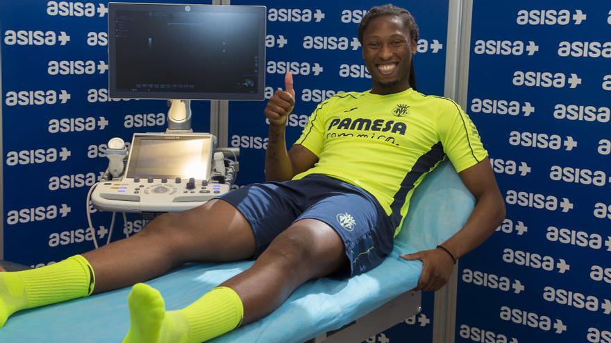 Rubén Semedo el día de su presentación con el Villarreal CF.