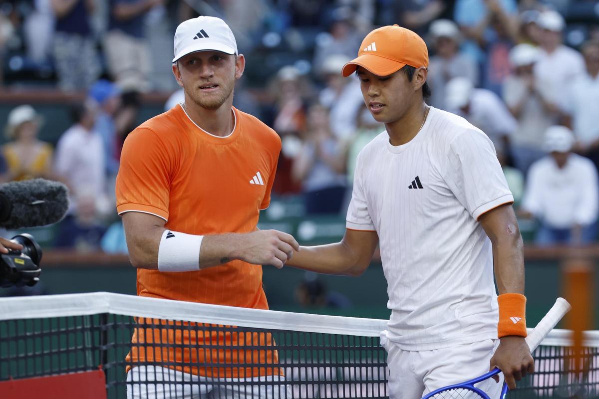 Davidovich se despide de Indian Wells tras caer frente al estadounidense Learner Tien.