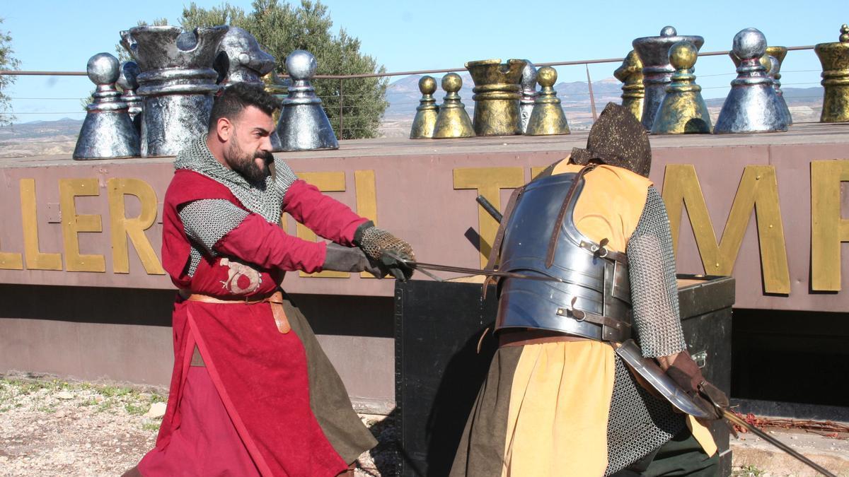 El patio de armas de la Fortaleza ha acogido luchas medievales