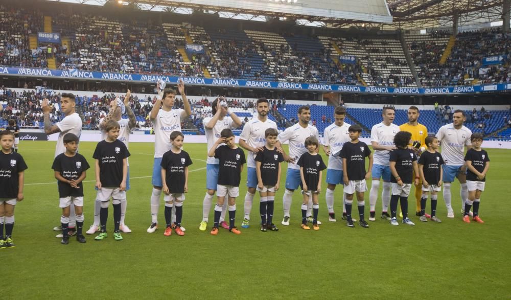 Gran ambiente en el Galicia-Venezuela de Riazor