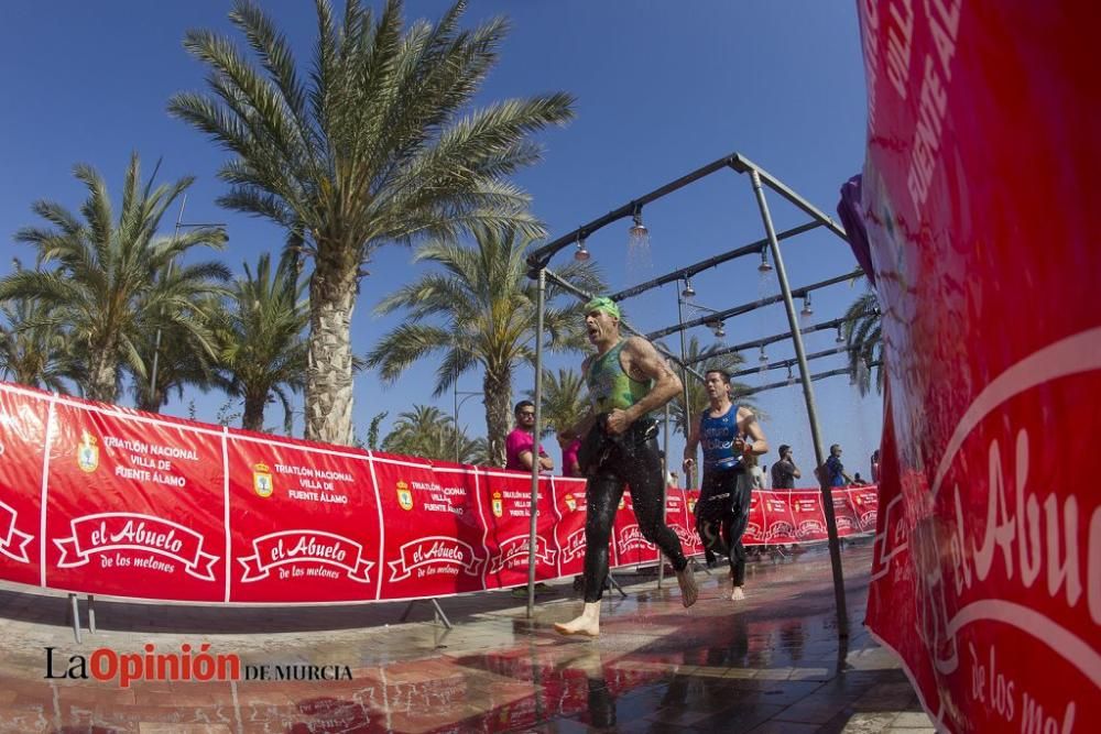 Salida del Triatlón Villa de Fuente Álamo