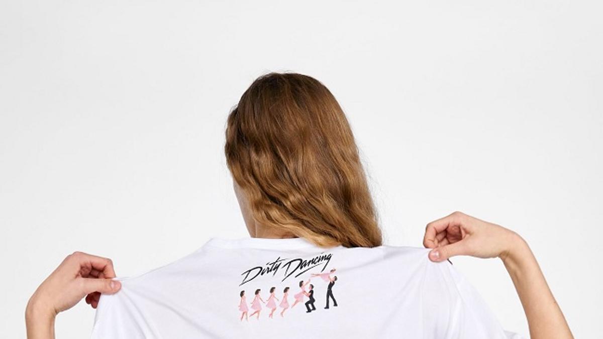 Espalda de la camiseta de 'Dirty dancing' de Zara