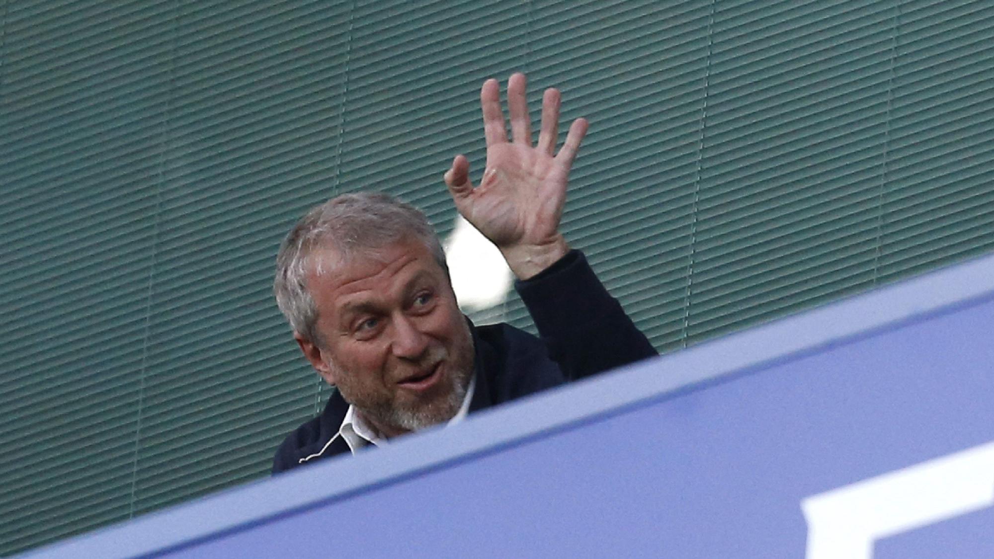 Abramovich, en el palco de Stamford Bridge.