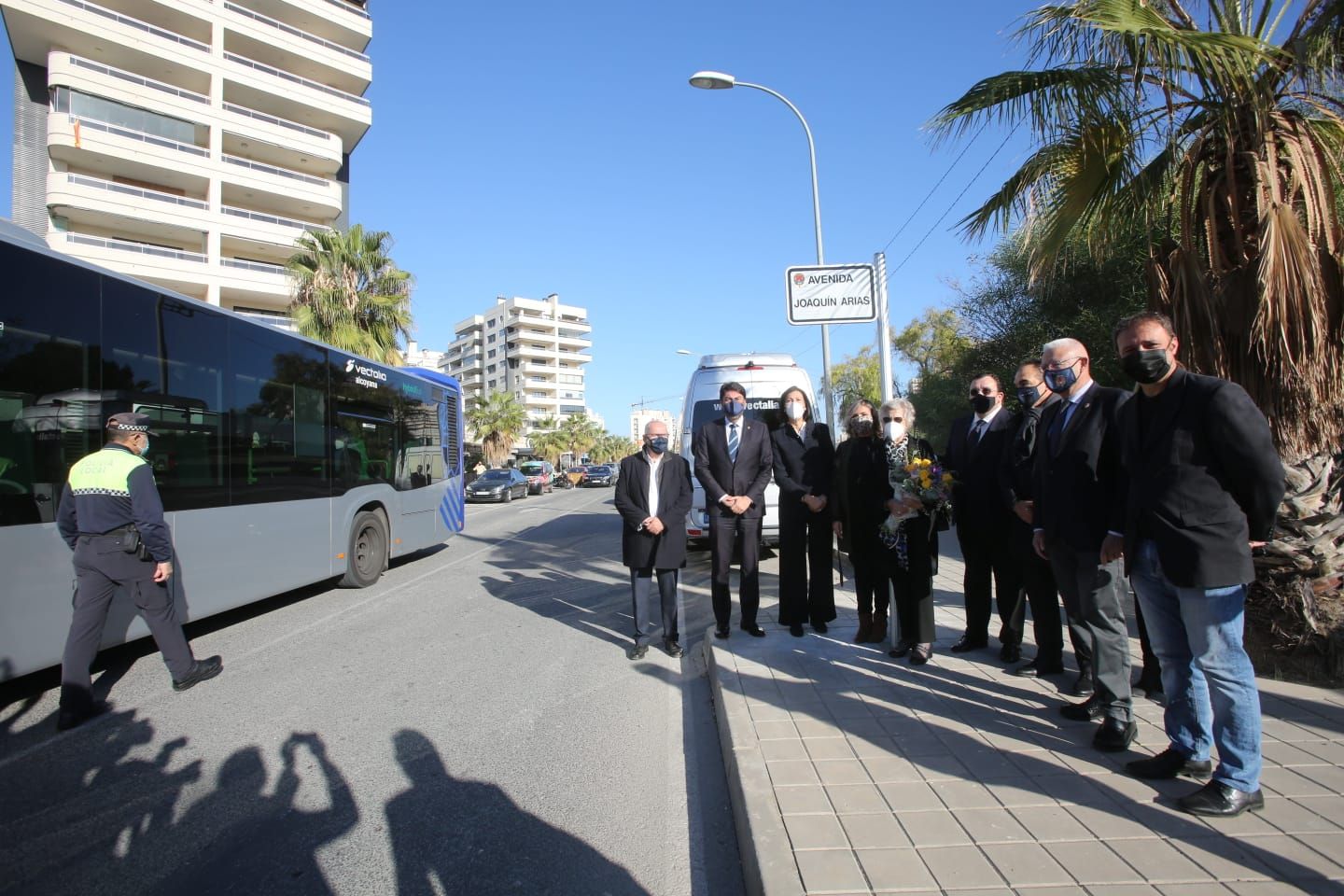 Inauguración en Alicante de la avenida Joaquín Arias