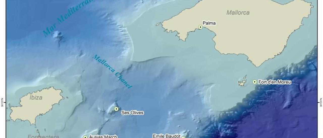 Mapa del Canal de Menorca que la izquierda quiere sobreproteger.