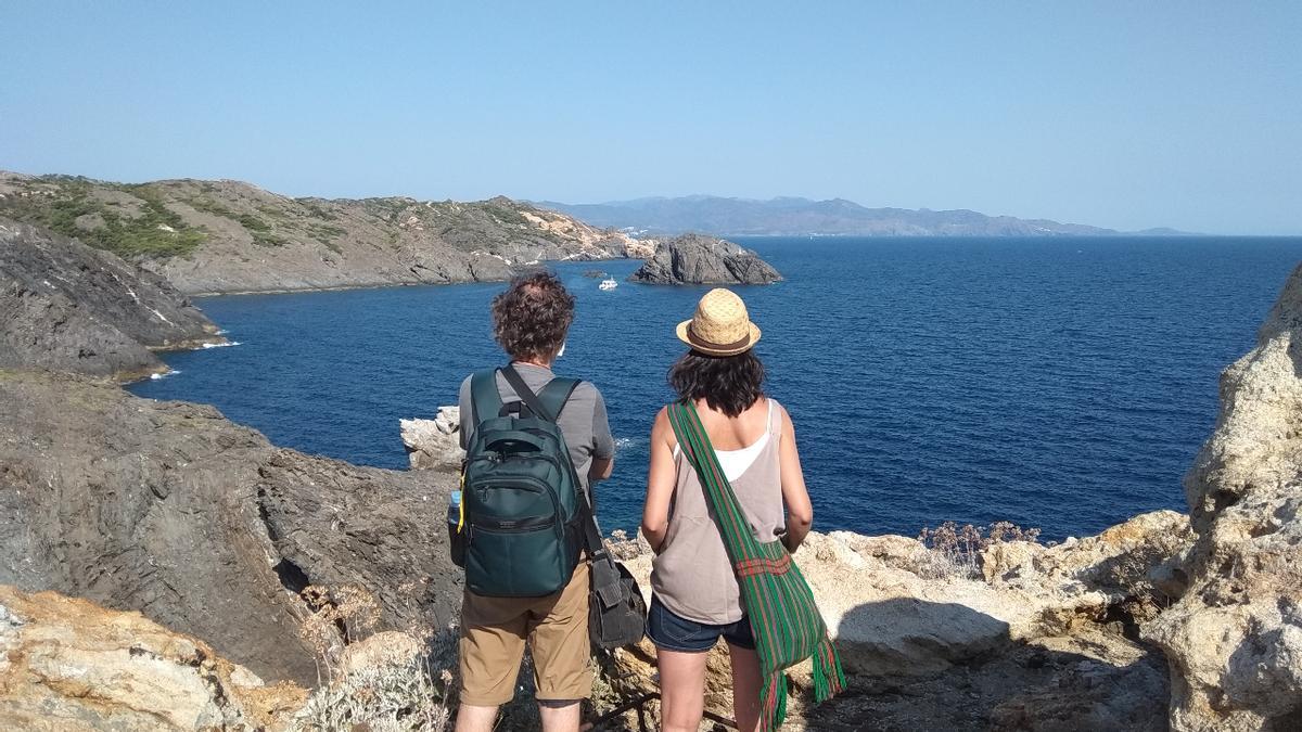 Visitants al Parc Natural de Cap de Creus.