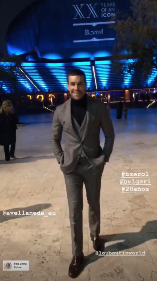 Mario Casas en la gala del XX aniversario del anillo B.zero 1 de Bulgari