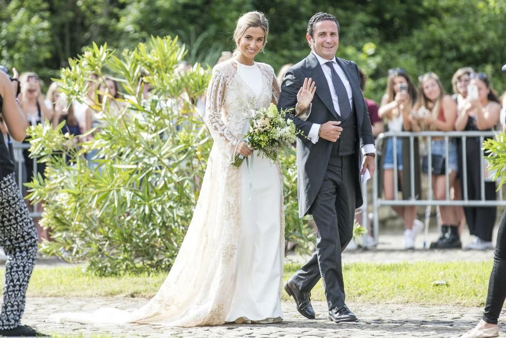 María Pombo con vestido de novia de YolanCris