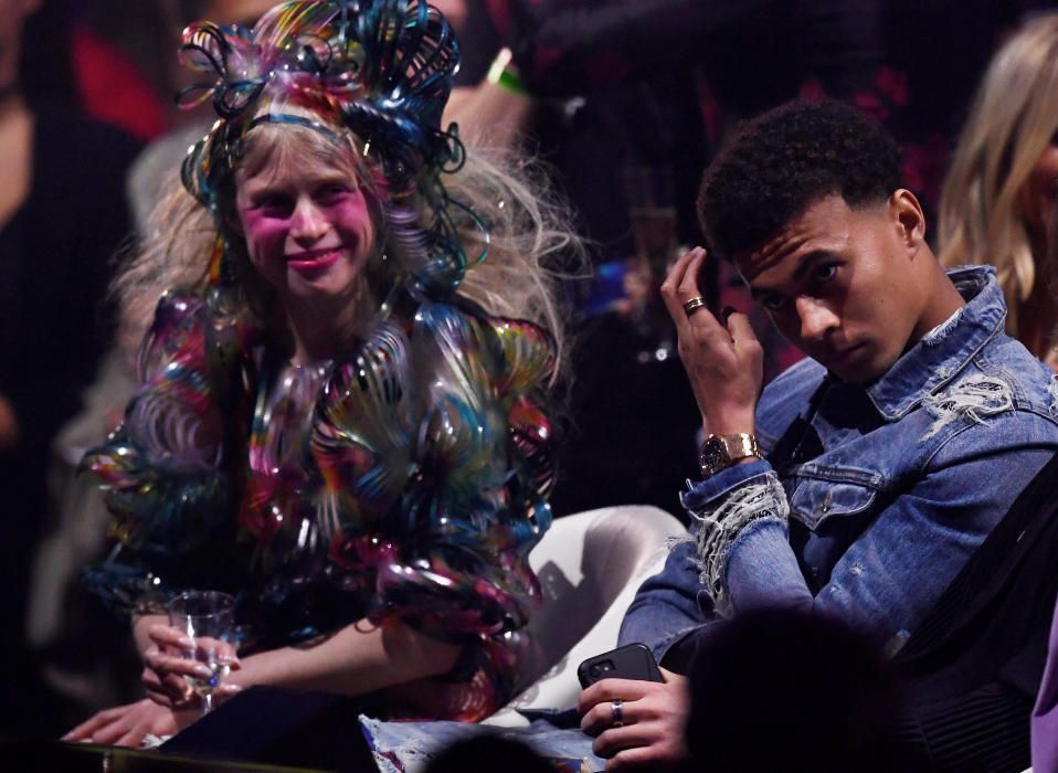 French singer Petite Meller sits near British ...