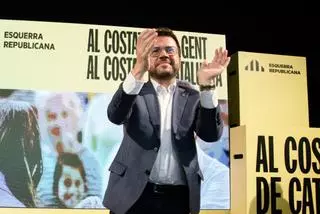 Aragonès pide el voto independentista y de izquierdas y "contra la monarquía y la corrupción"