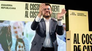 Aragonès pide el voto independentista y de izquierdas y contra la monarquía y la corrupción