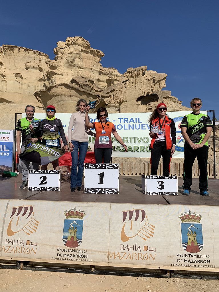 Todas las imágenes del cross por las calas de Bolnuevo, en Mazarrón