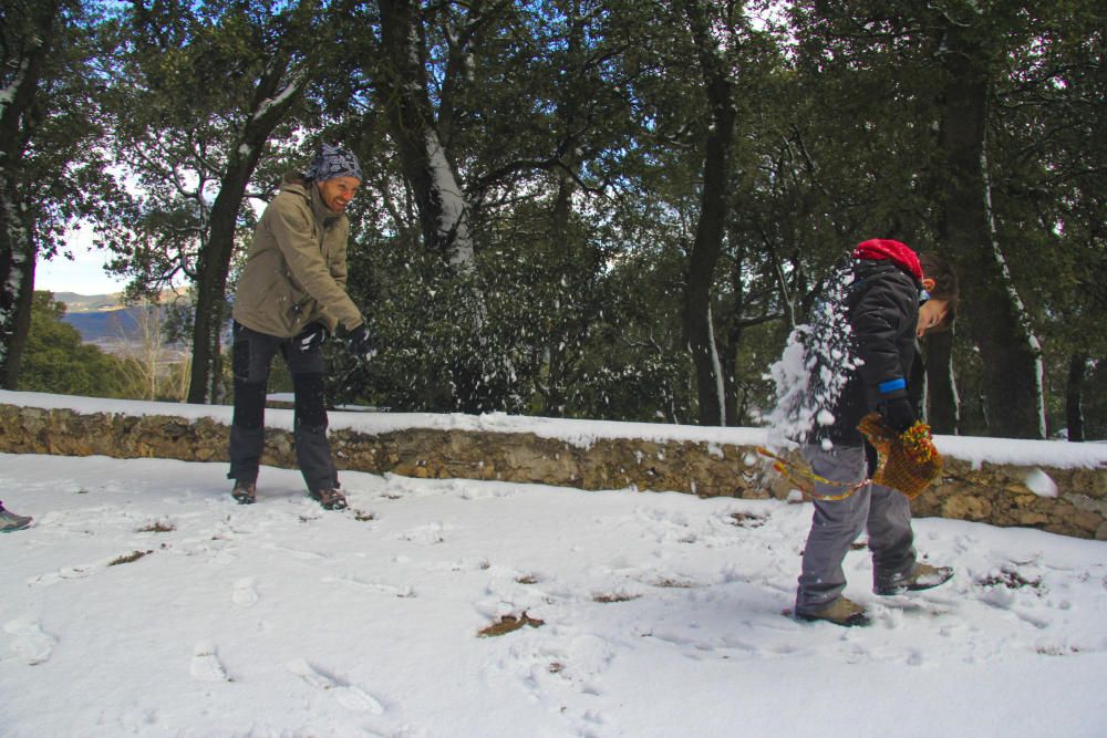 La nieve llega al interior de la provincia