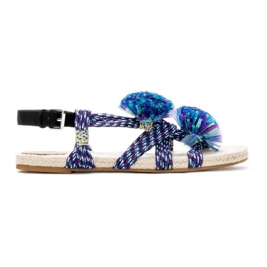 Rebajas Bimba y Lola zapatos imprescindibles, sandalia pompón