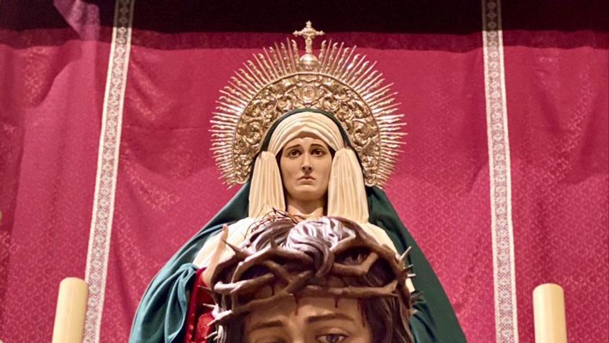 La Virgen de las Lágrimas estará de luto en su altar el Lunes Santo por las víctimas del covid