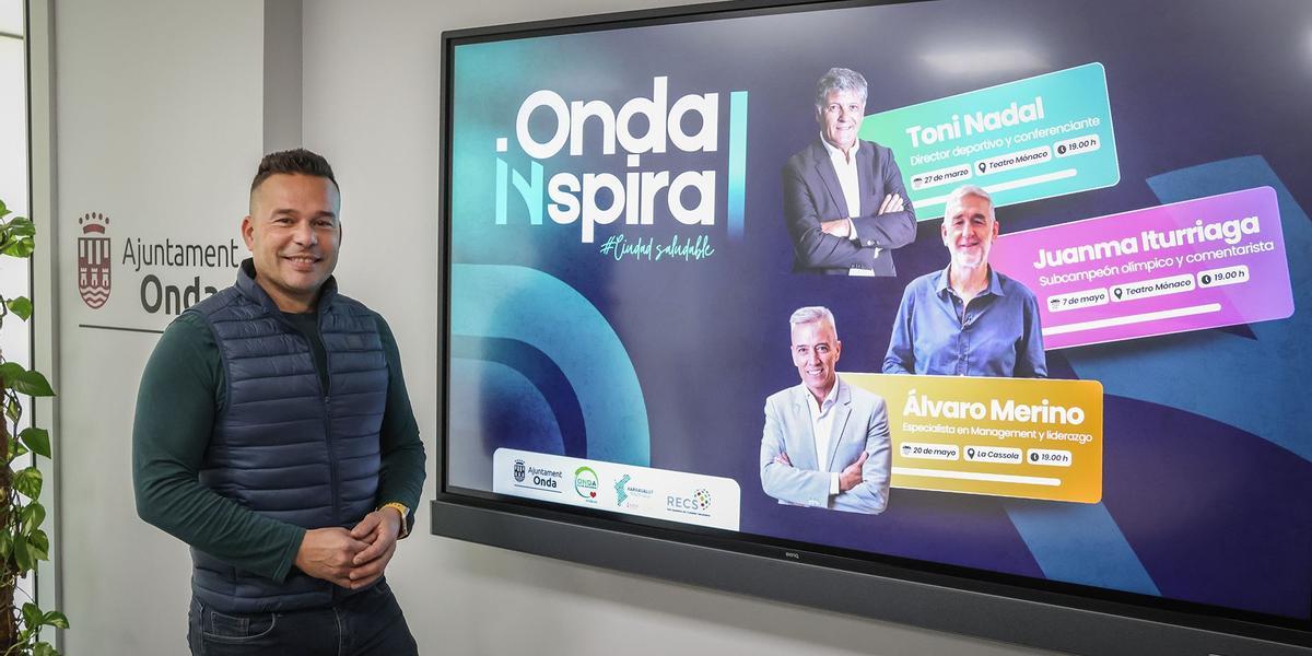 El concejal de Ciudad Saludable de Onda, Paco Pastor, ha presentado el ciclo 'Onda Inspira'.
