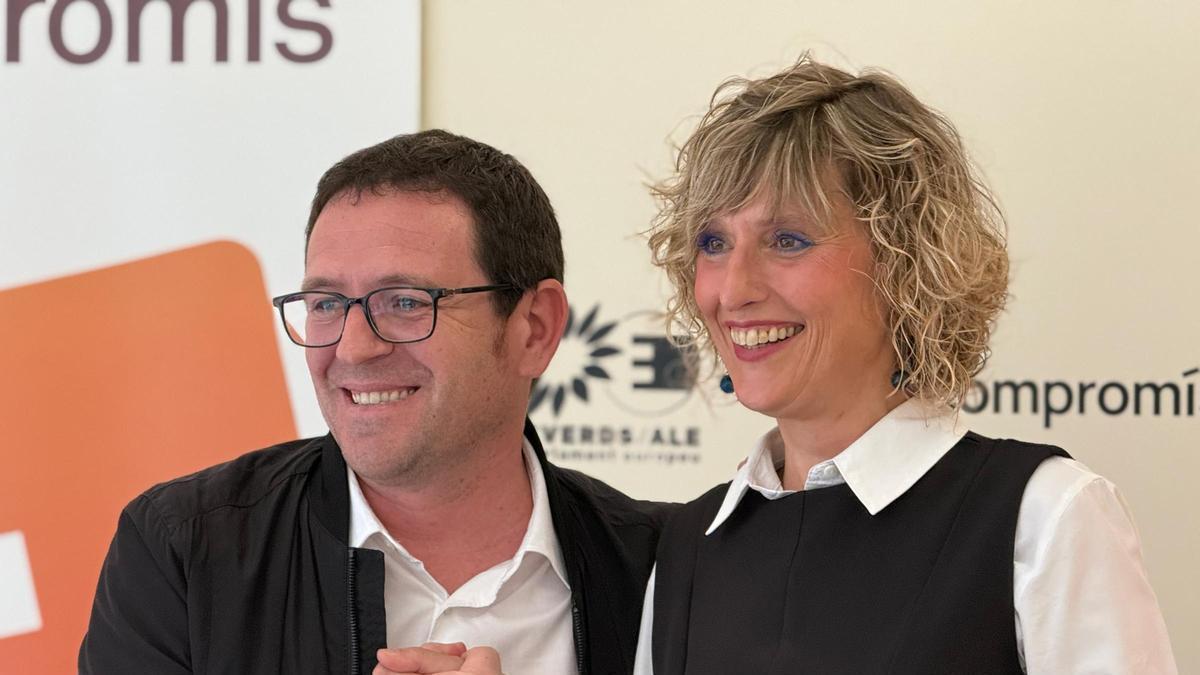 Ignasi Garcia y Vero Ruiz, este lunes.