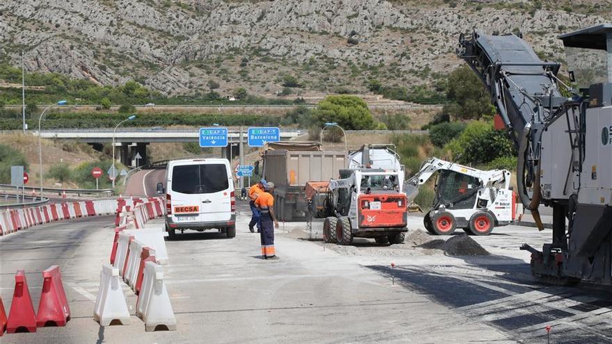 Ultiman la adecuación de los accesos de la AP-7 en Castellón