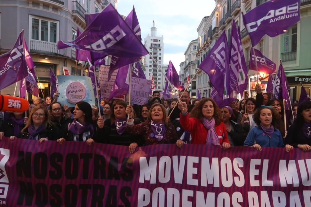 Miles de manifestantes colapsan el centro de Málaga en una marcha que comenzaba con polémica con Francisco de la Torre