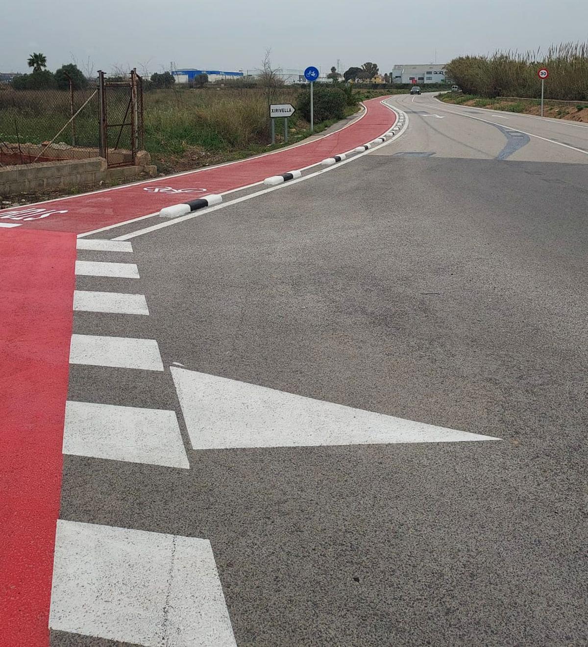 Carril bici que une Picanya con Xirivella.