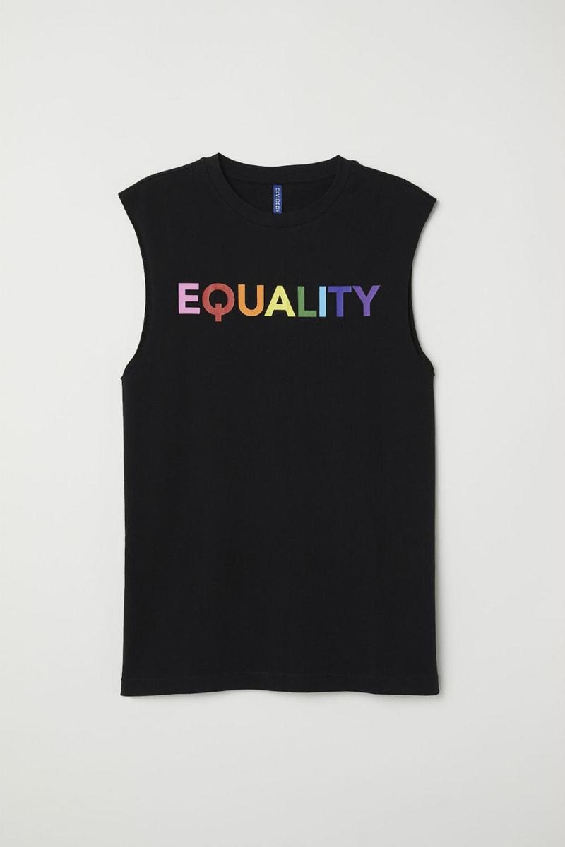 Camiseta negra sin mangas 'Equality' de 'Love Of All' by H&amp;M