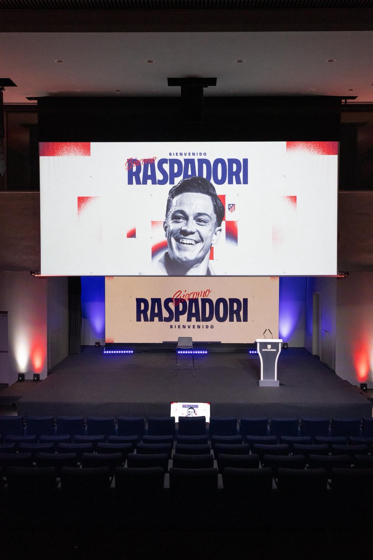 Giacomo Raspadori, presentado con el Atleti