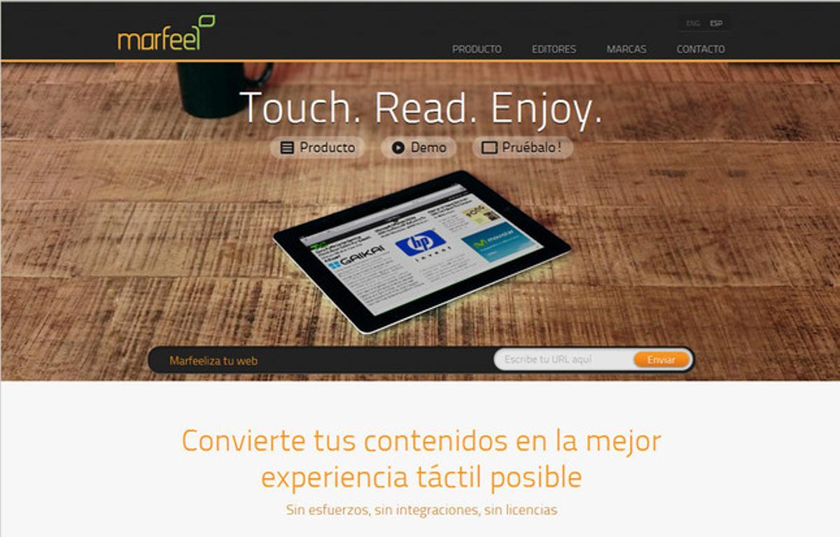 Marfeel converteix els continguts web en una experiència tàctil. Marfeel converteix els continguts web en una experiència tàctil.