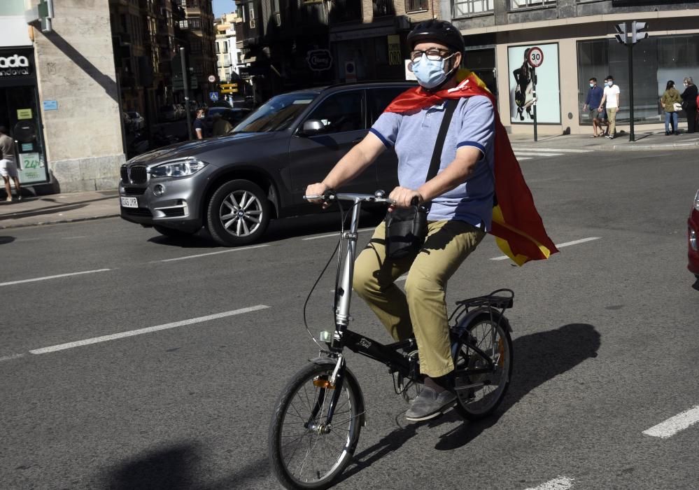 Un millar de coches protestan contra el Gobierno en la manifestación de Vox