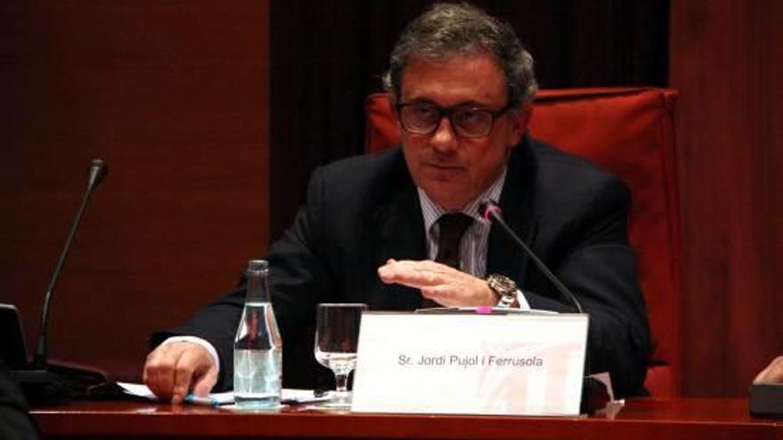 Jordi Pujol Ferrussola, el primogènit de l&#039;expresident de la Generalitat, en una declaració al Parlament.