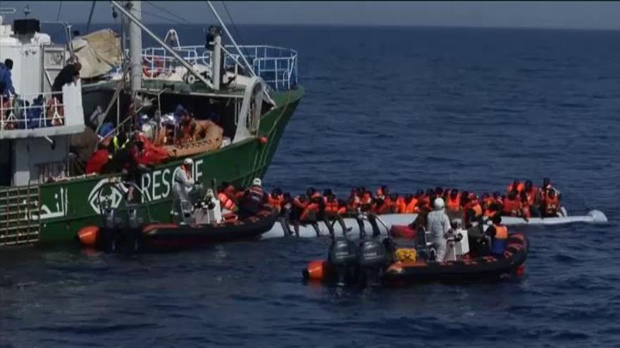 Rescatan en el Mediterráneo a 8.500 personas en tres días