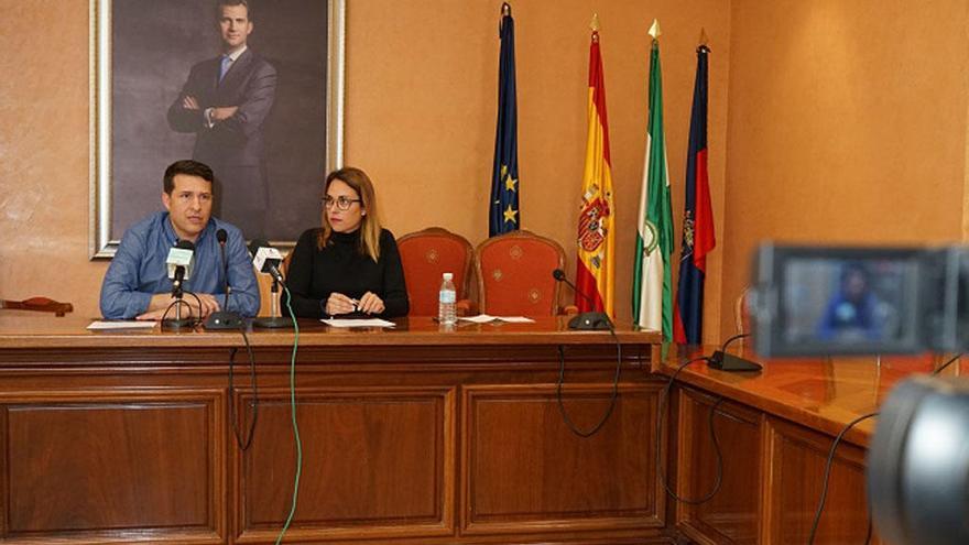 Óscar Medina y Paola Moreno, en la rueda de prensa.