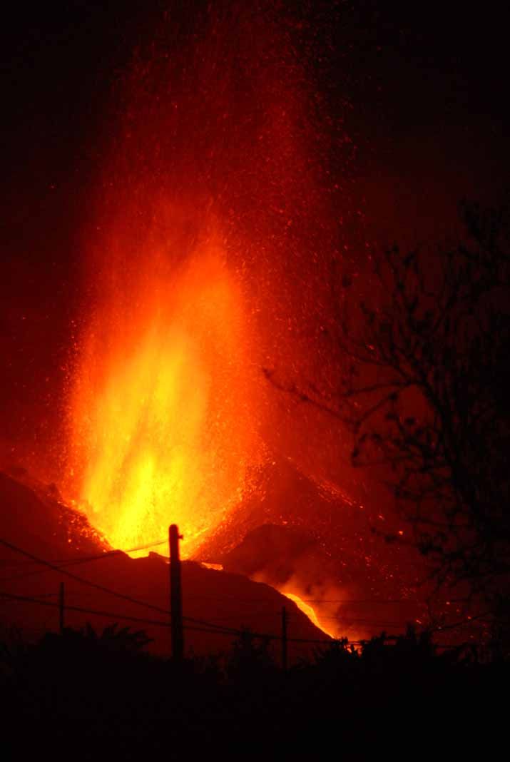 Imágenes del volcán de La palma