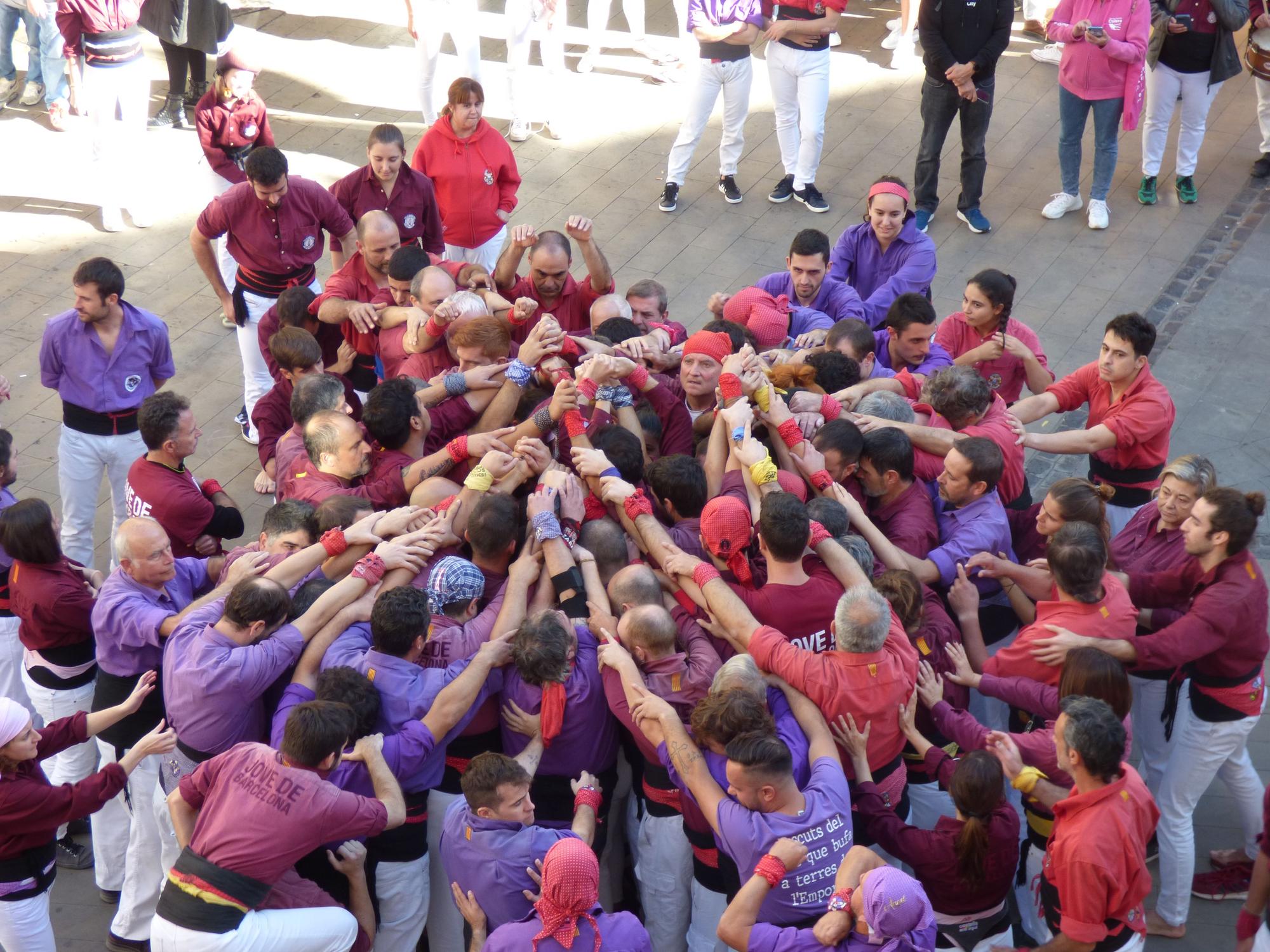 Els Merlots de Figueres celebren el final de temporada acompanyats de la Colla Jove de Barcelona i els Maduixots