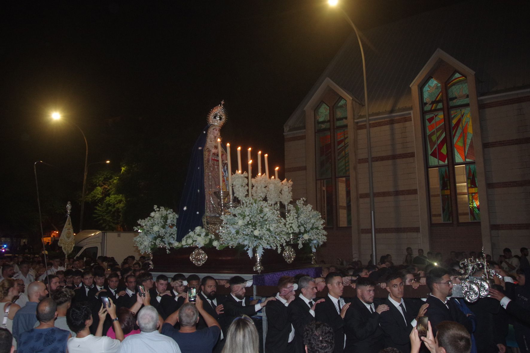 Procesión de alabanza de la Virgen del Mar por Nuevo San Andrés