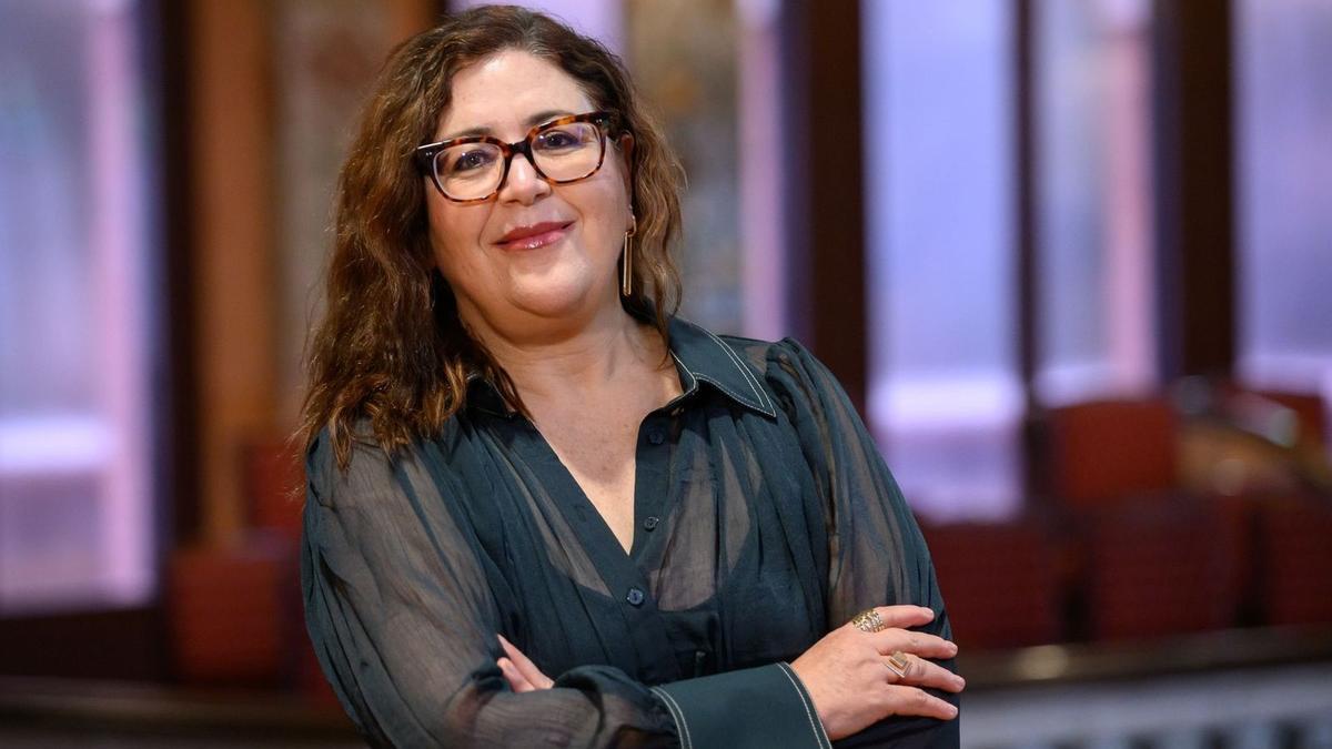 Gabriela Ortiz, compositora, en el Palau de la Música Catalana.