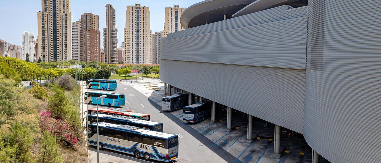 La estación de autobuses de Benidorm.