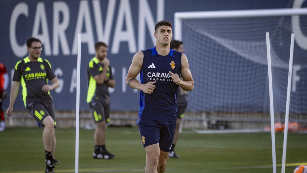 Luna, en el último entrenamiento de la pasada temporada