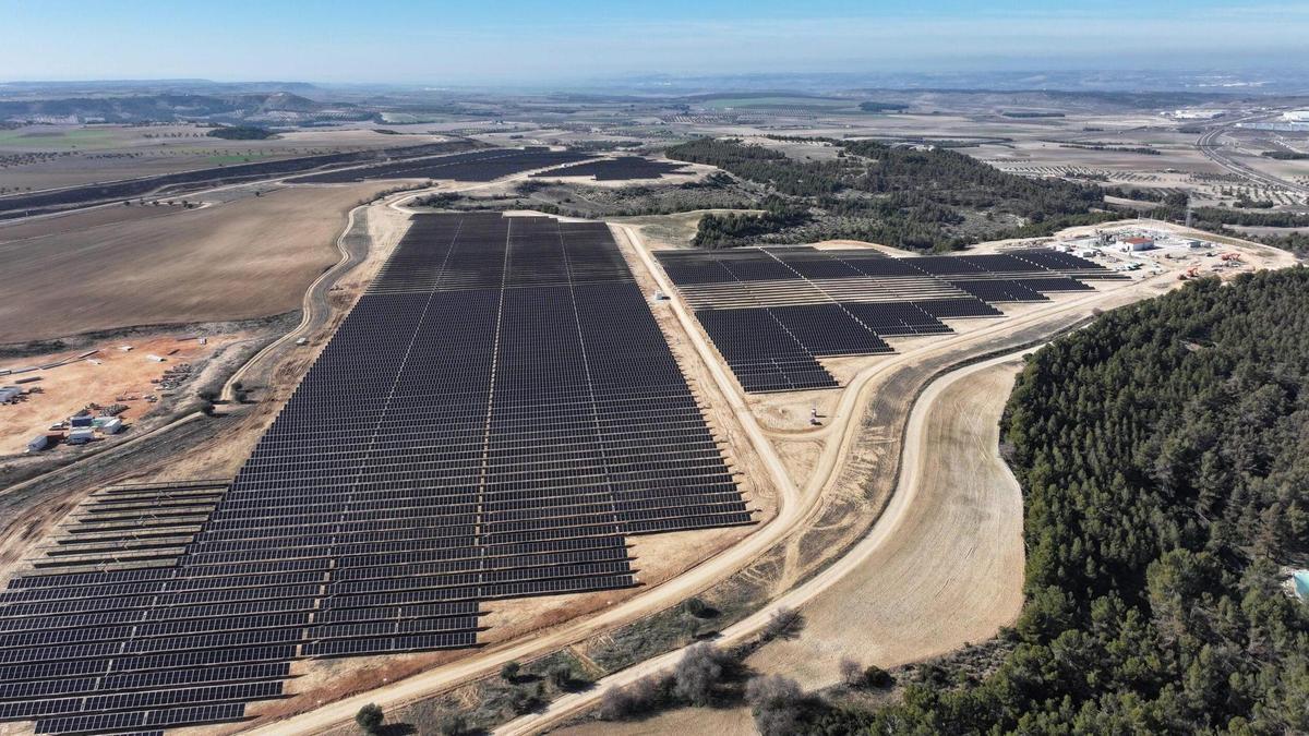 Una planta fotovoltaica de Naturgy en España.