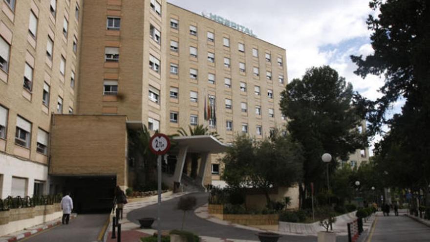 Entrada del complejo hospitalario Carlos Haya.