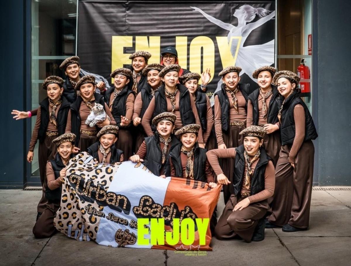 El grupo de las Urban Lady's, durante su participación en Enjoy, Zamora.