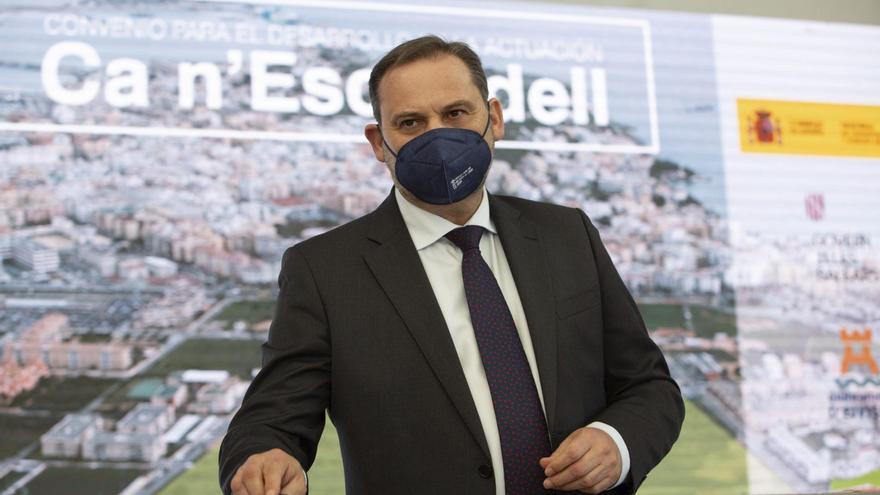 El ministro José Luis Ábalos visitó Ca n'Escandell en 2021.